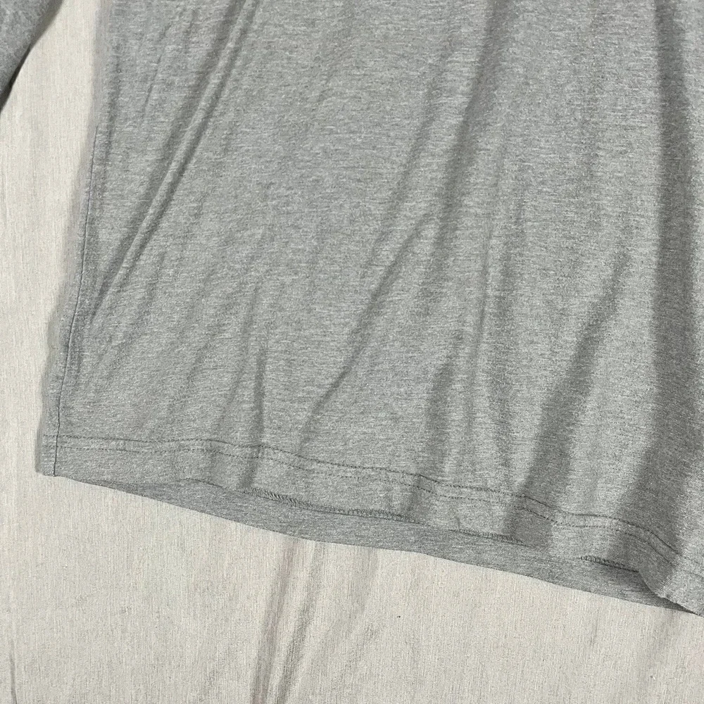 The North Face T-Shirt Mens S Long Sleeve Gray Mountain Graphic EUC